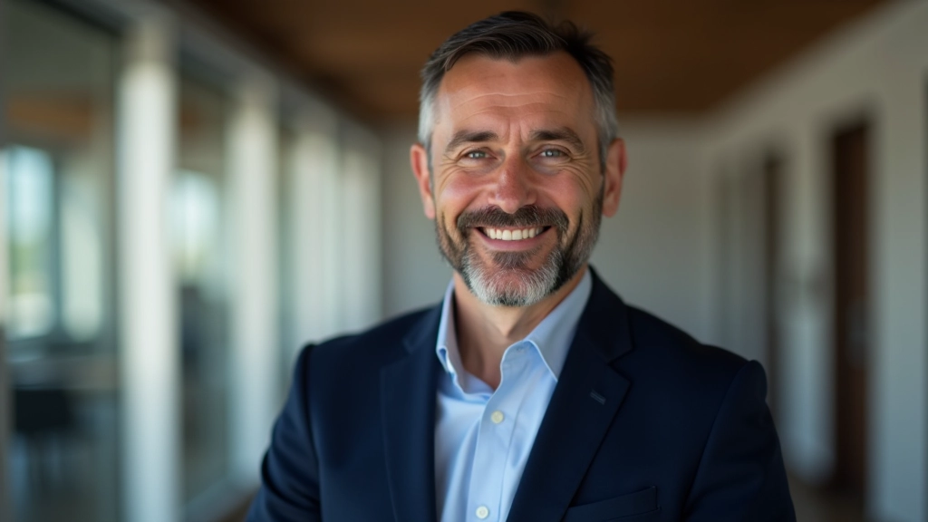 Portrait von Marcus, Immobilien-Spezialist, professionelle Aufnahme, Brust aufwärts, freundlicher Ausdruck