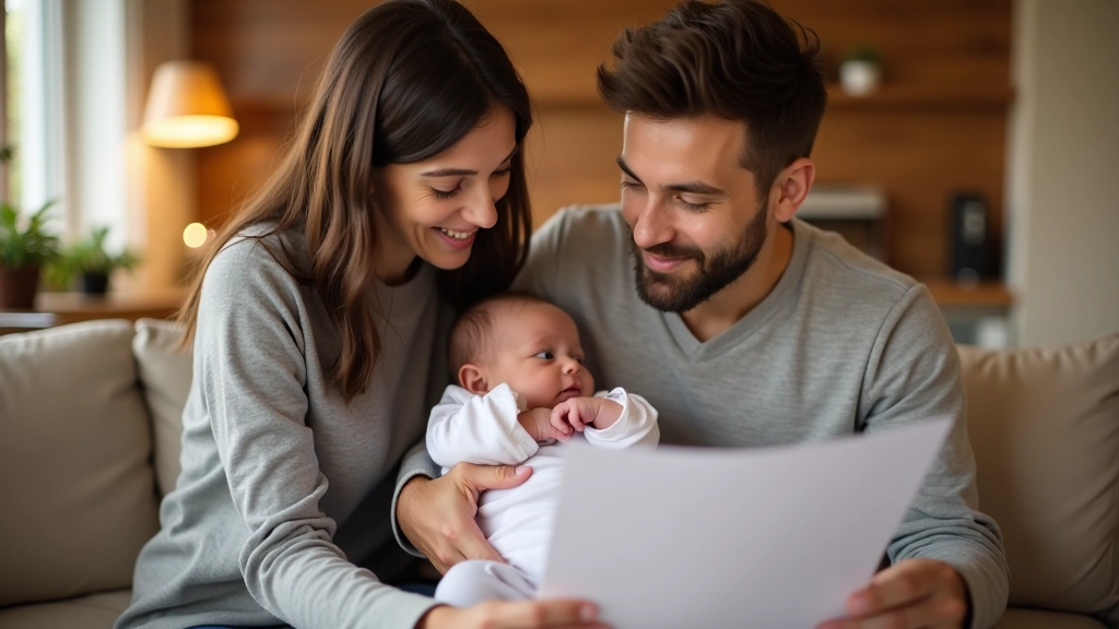 Eltern mit Neugeborenem planen Kosten für Kinderbetreuung und Babyausstattung